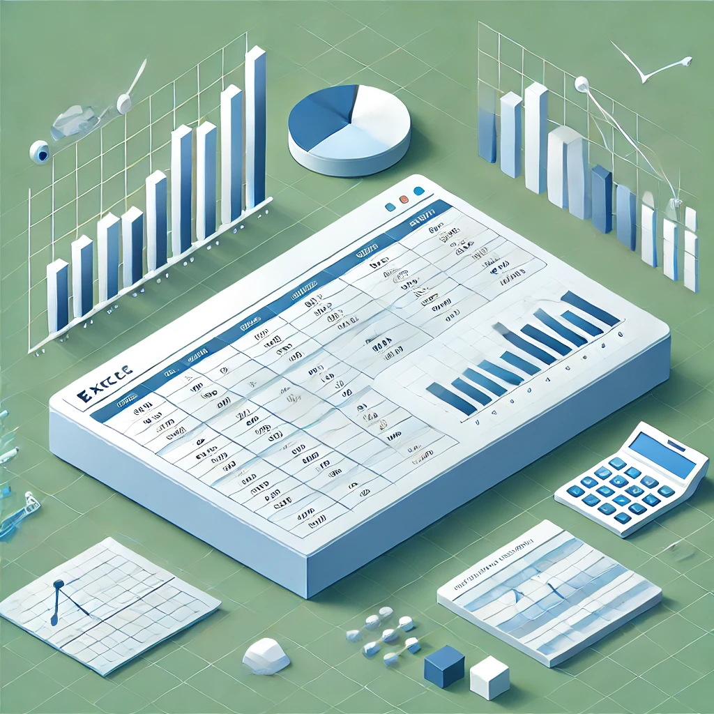 DALL·E 2025-08-11 12.19.32 – Modern, professional digital illustration in a clean, minimalist style showing an Excel spreadsheet interface in a slightly angled isometric perspecti DALL·E 2025-08-11 12.19.32 – Modern, professional digital illustration in a clean, minimalist style showing an Excel spreadsheet interface in a slightly angled isometric perspecti